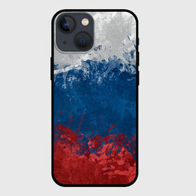 Чехол для iPhone 13 mini с принтом Россия Абстракция   Russia Abstraction в Екатеринбурге,  |  | абстракция | патриотизм | питриот | россия | флаг