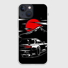Чехол для iPhone 13 mini с принтом MAZDA RX 7 | Мазда  при свете красной луны в Екатеринбурге,  |  | car | drift | initinial d | mazda | mazda z | rx 7 | rx7 | дрифт | мазда | машина