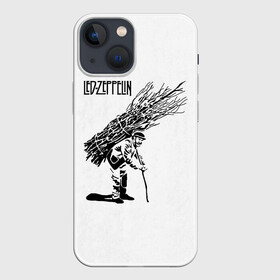 Чехол для iPhone 13 mini с принтом Led Zeppelin IV в Екатеринбурге,  |  | led | led zep | led zeppelin | ledzep | lz | zoso | белая | джимми пейдж | джон генри бонэм | джон пол джонс | зосо | лед зепелен | лед зеппелин | ледзепелен | ледзеппелин | роберт плант | рок группа | четвертый альбом