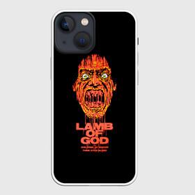 Чехол для iPhone 13 mini с принтом Scary zombie LOG в Екатеринбурге,  |  | alternative | lamb of god | log | metall | music | rock | альтернатива | ламб оф гад | ламб оф год | металл | музыка | рок