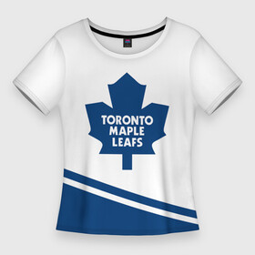 Женская футболка 3D Slim с принтом Toronto Maple Leafs  Торонто Мейпл Лифс в Екатеринбурге,  |  | hockey | maple leafs | nhl | toronto | toronto maple leafs | usa | мейпл лифс | нхл | спорт | сша | торонто | торонто мейпл лифс | хоккей | шайба