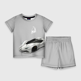 Детский костюм с шортами 3D с принтом Lamborghini Concept sketch в Екатеринбурге,  |  | car | concept | italy | lamborghini | motorsport | power | prestige | sketch | автомобиль | автоспорт | италия | ламборгини | мощь | престиж | эскиз