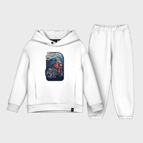 Детский костюм хлопок Oversize с принтом Santa Biker в Екатеринбурге,  |  | art | christmas | motorcycle | new year | santa biker | santa claus | santa on a motorcycle | арт | дед мороз | мотоцикл | новый год | рождество | санта байкер | санта клаус | санта на мотоцикле