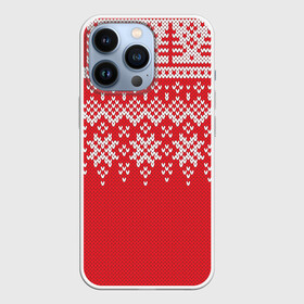 Чехол для iPhone 13 Pro с принтом Knitted Pattern в Екатеринбурге,  |  | background | christmas | holiday | knitted | knitted pattern | pattern | snow | trees | winter | вязаный | вязаный узор | елки | зима | праздник | рождество | снег | узор | фон