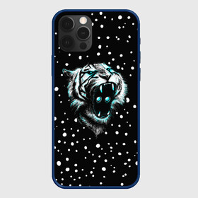 Чехол для iPhone 12 Pro Max с принтом Личина Тигра в Екатеринбурге, Силикон |  | blue | christmas | eyes | face | glow | mask | muzzle | new | snow | symbol | tiger | winter | year | глаза | год | года | зима | лицо | личина | маска | нового | новый | рождество | свечение | символ | синее | снег | тигр | тигра