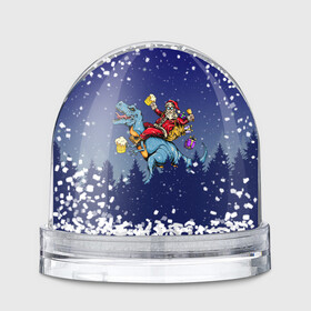 Игрушка Снежный шар с принтом Санта Клаус на Пивозавре в Екатеринбурге, Пластик | Изображение внутри шара печатается на глянцевой фотобумаге с двух сторон | christmas | santa | дед мороз | динозавр | елка | зима | новый год | подарок | рождество | санта | снег | снежинка