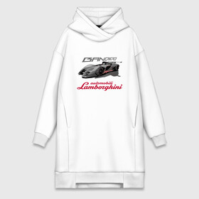 Платье-худи хлопок с принтом Lamborghini Bandido concept в Екатеринбурге,  |  | bull | car | design | lamborghini | motorsport | power | prestige | автомобиль | автоспорт | бык | дизайн | ламборгини | мощь | престиж