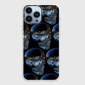 Чехол для iPhone 13 Pro Max с принтом Vanguard skull pattern 2022 в Екатеринбурге,  |  | Тематика изображения на принте: fashion | hype | pattern | skull | vanguard | авангард | мода | стекло | узор | хайп | череп