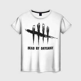 Женская футболка 3D с принтом DEAD BY DAYLIGHT (FLO) в Екатеринбурге, 100% полиэфир ( синтетическое хлопкоподобное полотно) | прямой крой, круглый вырез горловины, длина до линии бедер | популярное | психоделика | смысл | хайп | чепер