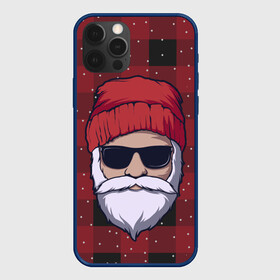 Чехол для iPhone 12 Pro Max с принтом SANTA HIPSTER | САНТА ХИПСТЕР в Екатеринбурге, Силикон |  | 2022 | bad | christmas | cold | dab | dub | hipster | klaus | merry | new | santa | snow | winter | year | год | даб | зима | клаус | мороз | новый | рождество | санта | снег | хипстер | холод