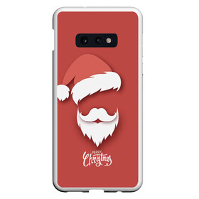 Чехол для Samsung S10E с принтом Merry Christmas | Счастливого Рождества в Екатеринбурге, Силикон | Область печати: задняя сторона чехла, без боковых панелей | 2022 | christmas | cold | klaus | merry | new | santa | winter | year | борода | год | дед | зима | клаус | мороз | новый | рождество | санта | тигра | холод