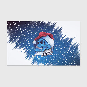 Бумага для упаковки 3D с принтом Merry Christmas | Счастливого Рождества | Skull в Екатеринбурге, пластик и полированная сталь | круглая форма, металлическое крепление в виде кольца | Тематика изображения на принте: 2022 | christmas | cold | klaus | merry | new | santa | skull | snow | winter | year | год | дед | зима | клаус | мороз | новый | рождество | санта | скелет | снег | холод | череп