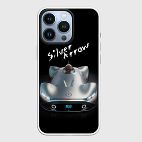 Чехол для iPhone 13 Pro с принтом Mercedes Benz EQ Silver Arrow concept 2021 в Екатеринбурге,  |  | arrow | car | concept | germany | mersedes benz | motorsport | power | prestige | silver | автомобиль | автоспорт | германия | мерседес | мощь | престиж | стрела