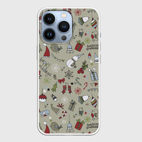 Чехол для iPhone 13 Pro с принтом Винтажный 2022 в Екатеринбурге,  |  | 2022 | винтаж | новыйгод | подарок | праздник | пряники | радость | рождество | снег