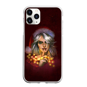 Чехол для iPhone 11 Pro матовый с принтом Цирилла The Witcher в Екатеринбурге, Силикон |  | девушка | надпись | огоньки | персонаж | шапка