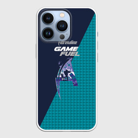 Чехол для iPhone 13 Pro с принтом Adrenaline GAME FUEL синий паттерн в Екатеринбурге,  |  | adrenaline | adrenaline game fuel | adrenaline rush | game fuel | gaming | online gaming | pattern | адреналин | адреналин раш | игры