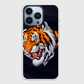 Чехол для iPhone 13 Pro с принтом Саблезубый тигр (голова) в Екатеринбурге,  |  | tiger | восточный тигр | год тигра | голова | кошка | саблезубый | тигр | тигренок | хищник