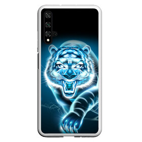 Чехол для Honor 20 с принтом НЕНОНОВЫЙ ТИГР 2022 | NEON TIGER NEW YEAR в Екатеринбурге, Силикон | Область печати: задняя сторона чехла, без боковых панелей | Тематика изображения на принте: 2022 | beast | merry christmas | new year | red bow | santa hat | snow | tiger | winter | winter is coming | year of the tiger | год тигра | дед мороз | животные | звери | зверь | зима | зима 2022 | зима близко | новог | новогодни