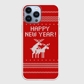 Чехол для iPhone 13 Pro Max с принтом Свитер   вязаные олени в Екатеринбурге,  |  | christmas | holiday | knitted deer | love | new year | ornament | pattern | red sweater | вязаные олени | красный свитер | любовь | новый год | орнамент | праздник | рождество | узор