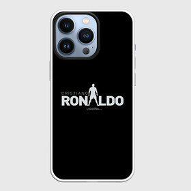 Чехол для iPhone 13 Pro с принтом Cristiano Ronaldo Black Theme в Екатеринбурге,  |  | Тематика изображения на принте: cr7 | cristiano ronaldo | англия | апл | кригтиану | криштиану ронадлу | манчестер юнайтед | мю | премьер лига | роналду | футбол