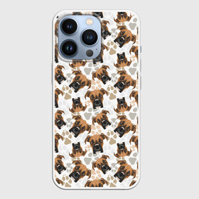 Чехол для iPhone 13 Pro с принтом Немецкий Бульдог (Боксёр) в Екатеринбурге,  |  | animal | boxer | bulldog | dog | fighting dog | pit bull | бойцовская собака | боксёр | бульдог | год собаки | друг человека | животное | кинолог | немецкий боксёр | пёс | питбуль | порода собак | собака боксёр | собаковод