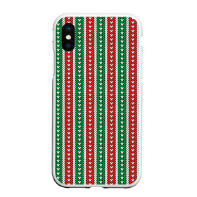 Чехол для iPhone XS Max матовый с принтом Knitted Pattern в Екатеринбурге, Силикон | Область печати: задняя сторона чехла, без боковых панелей | Тематика изображения на принте: christmas | knitted pattern | new year | pattern | texture | вязаный узор | новый год | паттерн | рождество | текстура | узор