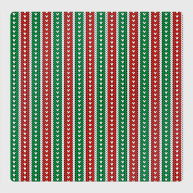 Магнитный плакат 3Х3 с принтом Knitted Pattern в Екатеринбурге, Полимерный материал с магнитным слоем | 9 деталей размером 9*9 см | christmas | knitted pattern | new year | pattern | texture | вязаный узор | новый год | паттерн | рождество | текстура | узор