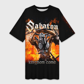 Платье-футболка 3D с принтом Kingdom Come  Sabaton в Екатеринбурге,  |  | band | battles | bismarck | joachim broden | knightly armor | latin boot | panzerkampf | pr | rock | sabaton | war | атака мертвецов | бисмарк | войны | йоаким броден | латный ботинок | метал | ночные ведьмы | пауэр | рок группа | рыцарские дос