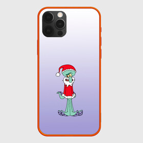 Чехол для iPhone 12 Pro Max с принтом Дед Сквиди Санта мороз в Екатеринбурге, Силикон |  | Тематика изображения на принте: дед мороз | микс образов | мультфильм | настроение | оссьминог | персонаж | праздник | санта клаус | сквидвард | старикашка | сухой старик | шапка санты