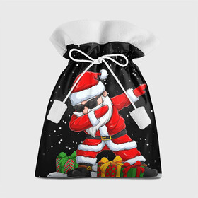Подарочный 3D мешок с принтом SANTA, DAB в Екатеринбурге, 100% полиэстер | Размер: 29*39 см | 2021 | 2022 | bad | christmas | dab | happy | merry | merry christmas | new year | santa | snow | sweater | ugly christmas | winter | деб | дэб | зима | новогодний | новогодняя | новый год | рождественский | рождественский свитер | рождеств