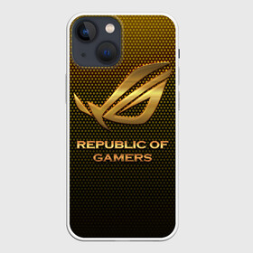 Чехол для iPhone 13 mini с принтом Republic of gamers ROG Gaming в Екатеринбурге,  |  | asus | cybersport | republic of gamers | rog | rog gaming | асус | киберспорт