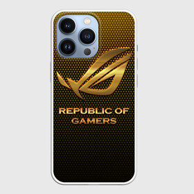 Чехол для iPhone 13 Pro с принтом Republic of gamers, ROG Gaming в Екатеринбурге,  |  | asus | cybersport | republic of gamers | rog | rog gaming | асус | киберспорт