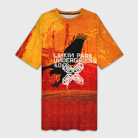 Платье-футболка 3D с принтом Linkin Park  Underground 4.0 в Екатеринбурге,  |  | chester bennington | linkin park | linking | lp | rock | альтернативный | ленкин | линкин парк | линкинпарк | лп | майк | метал | музыкант | ню | нюметал | певец | рок группа | рэп | честер беннингтон | шинода | электроник