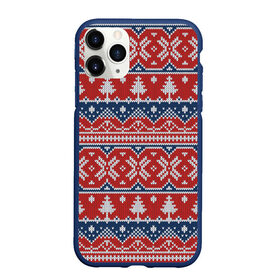 Чехол для iPhone 11 Pro Max матовый с принтом New Year Pattern в Екатеринбурге, Силикон |  | background | christmas | christmas pattern | herringbone | holiday | knitted pattern | new year | pattern | snowflakes | texture | tree | вязаный узор | елка | елочка | новогодний узор | новый год | паттерн | праздник | рождество | снежинки | текстура | у