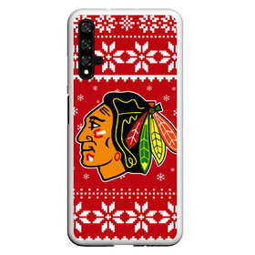 Чехол для Honor 20 с принтом Чикаго Блэкхокс | Chicago Blackhawks | Новогодний в Екатеринбурге, Силикон | Область печати: задняя сторона чехла, без боковых панелей | Тематика изображения на принте: 2021 | 2022 | blackhawks | chicago | chicago blackhawks | christmas | hockey | merry christmas | new year | nhl | snow | usa | winter | блэкхокс | зима | новогодний | новогодняя | новый год | нхл | ро | рождество | снег | спорт | сша | хокк