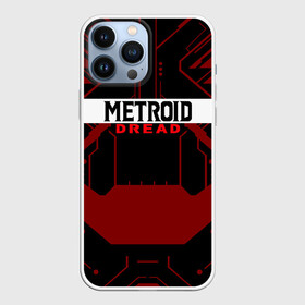 Чехол для iPhone 13 Pro Max с принтом Metroid Dread | Black Red Logo в Екатеринбурге,  |  | game | logo | mercurysteam | metroid dread | metroid fusion | игра | компьютерная игра | лого | логотип | метроид дреад | мэтройдо дореддо | эмблема