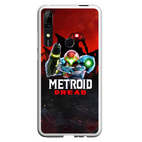 Чехол для Honor P Smart Z с принтом Metroid Dread Самус Аран в Екатеринбурге, Силикон | Область печати: задняя сторона чехла, без боковых панелей | Тематика изображения на принте: aran | dread | mercurysteam | metroid | nintendo | samus | samus aran | самус аран