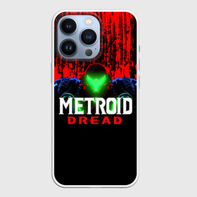 Чехол для iPhone 13 Pro с принтом Metroid Dread Самус Аран и потеки крови в Екатеринбурге,  |  | aran | dread | mercurysteam | metroid | nintendo | samus | samus aran | самус аран