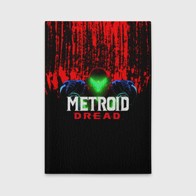 Обложка для автодокументов с принтом Metroid Dread Самус Аран и потеки крови в Екатеринбурге, натуральная кожа |  размер 19,9*13 см; внутри 4 больших “конверта” для документов и один маленький отдел — туда идеально встанут права | aran | dread | mercurysteam | metroid | nintendo | samus | samus aran | самус аран