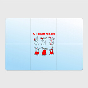 Магнитный плакат 3Х2 с принтом Дед Мороз пьет красное в Екатеринбурге, Полимерный материал с магнитным слоем | 6 деталей размером 9*9 см | Тематика изображения на принте: дед мороз | дед пьет красное | дедушка мороз | красное | напиток | новый год | праздник | прикол про новый год | рождество