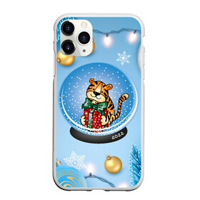 Чехол для iPhone 11 Pro матовый с принтом Тигренок в новогоднем шаре в Екатеринбурге, Силикон |  | 2022 | год тигра | новый год | новый год 2022 | символ года | тигр | тигренок | тигрица | тигры