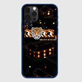 Чехол для iPhone 12 Pro Max с принтом Ночной новогодний город 2022 год тигра в Екатеринбурге, Силикон |  | Тематика изображения на принте: 2022 | год тигра | новый год | новый год 2022 | символ года | тигр | тигренок | тигрица | тигры