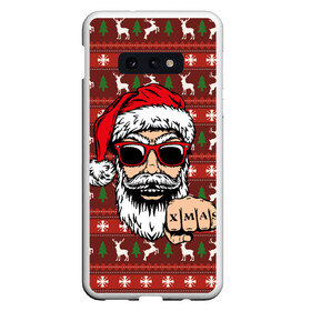 Чехол для Samsung S10E с принтом Bad Santa Плохой Санта в Екатеринбурге, Силикон | Область печати: задняя сторона чехла, без боковых панелей | 2022 | год тигра | новый год | новый год 2022 | символ года | тигр | тигренок | тигрица | тигры