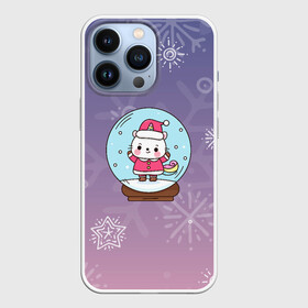 Чехол для iPhone 13 Pro с принтом Happy New Year 2022. Сat 3 в Екатеринбурге,  |  | 2022 | 22 | ball | cat | happy new year | holiday | new year | гирлянда | кот | котенок | новый год | праздник | рождество | шар