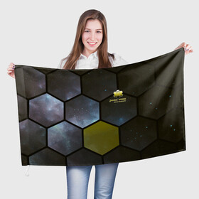 Флаг 3D с принтом JWST space cell theme в Екатеринбурге, 100% полиэстер | плотность ткани — 95 г/м2, размер — 67 х 109 см. Принт наносится с одной стороны | james webb | jwst | webb | астрономия | астрофизика | вселенная | галактика | джеймс уэбб | звезды | космос | наблюдения | наука | телескоп
