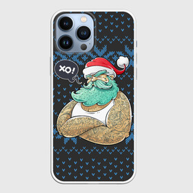 Чехол для iPhone 13 Pro Max с принтом BAD SANTA | ПЛОХОЙ САНТА КЛАУС в Екатеринбурге,  |  | 2022 | bad | christmas | cold | hipster | ho | klaus | merry | new | santa | snow | winter | year | год | дед | зима | клаус | мороз | новый | рождество | санта | снег | хипстер | хо | холод