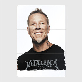 Магнитный плакат 2Х3 с принтом James Alan Hetfield - Metallica в Екатеринбурге, Полимерный материал с магнитным слоем | 6 деталей размером 9*9 см | guitarist | hard rock | james alan hetfield | metallica | music | thrash metal | vocalist | вокалист | гитарист | джеймс алан хэтфилд | металлика | музыка | трэш метал | тяжёлый рок