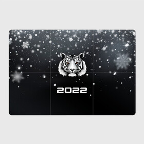 Магнитный плакат 3Х2 с принтом Новогодний тигр символ 2022. в Екатеринбурге, Полимерный материал с магнитным слоем | 6 деталей размером 9*9 см | 2022 | merry christmas | год тигра | зима близко | нг | новогодний | новогодний тигр | новогодняя символика | новый год | новый год 2022 | рождество | символ 2022 года | снег | снежинки | тигр