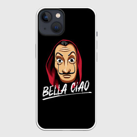 Чехол для iPhone 13 с принтом БУМАЖНЫЙ ДОМ LA CASA DE PAPEL BELLA CIAO в Екатеринбурге,  |  | bella ciao | la casa de papel | бумажный дом | ла каса де | ла каса де папель | ла каса де пепел | лакаса | сериал | фильм