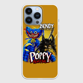 Чехол для iPhone 13 Pro с принтом POPPY PLAYTIME AND BENDY AND THE INK MACHINE в Екатеринбурге,  |  | bendy and the ink machine | poppy playtime | бенди | бенди и чернильная машина | бэнди | игра | монстр | плэйтайм | попи плей тайм | попи плэй тайм | попиплейтам | попиплэйтайм | поппи плейтайм | поппиплэйтайм